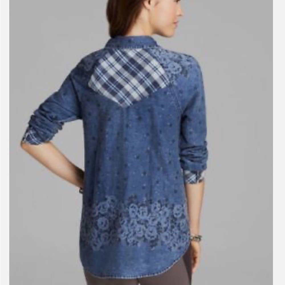Free People Oversized Jean Shirt